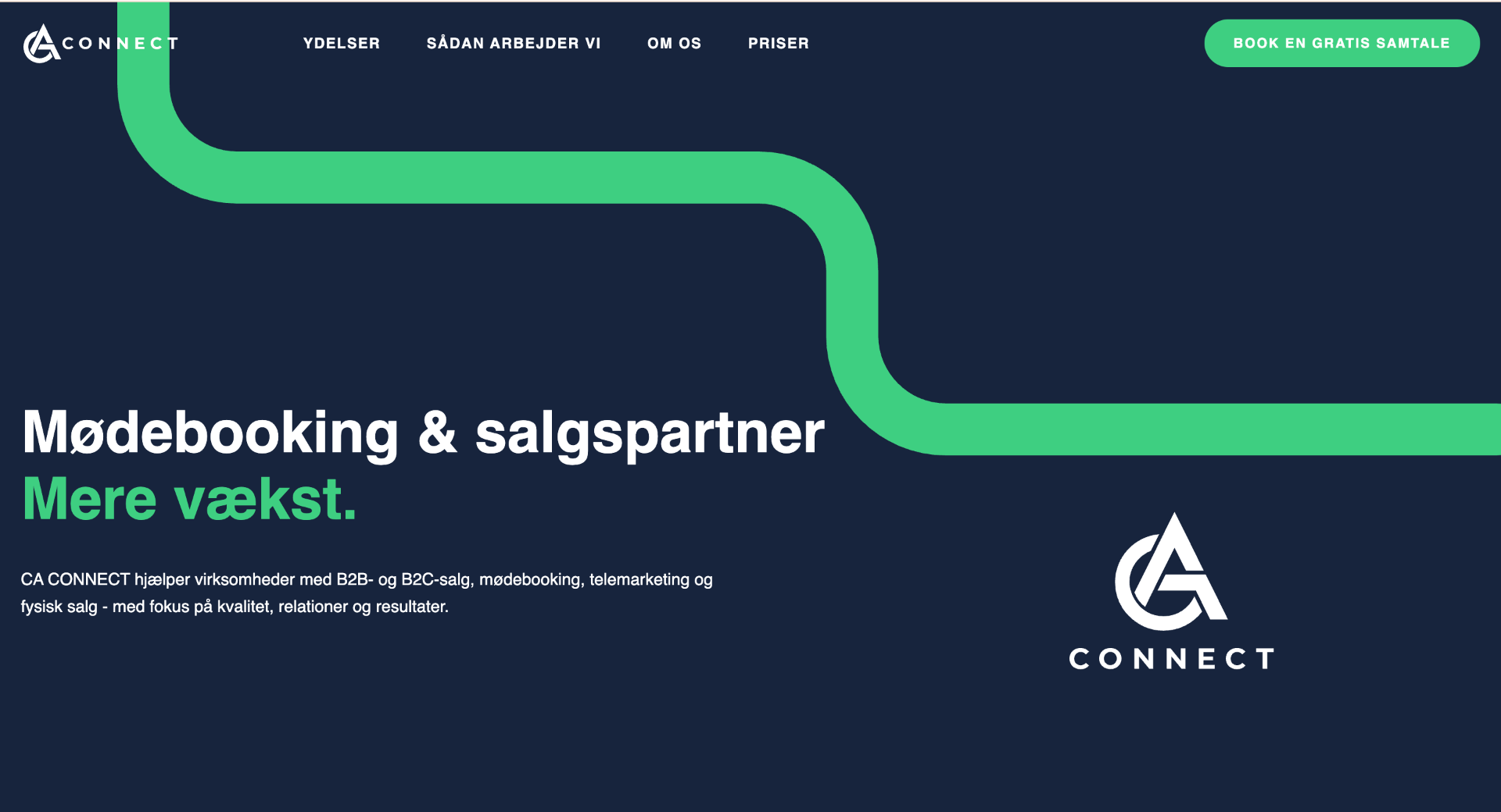 CA Connect hjemmeside